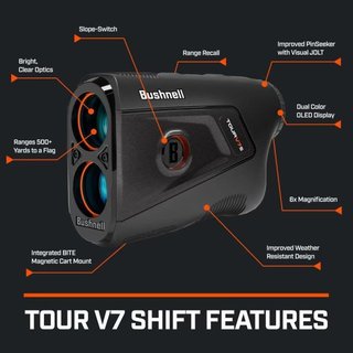 Bushnell Tour V7 Shift laserový diaľkomer