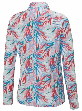 PING Arwen Printed Longsleeve dámske polo, tropic refreat