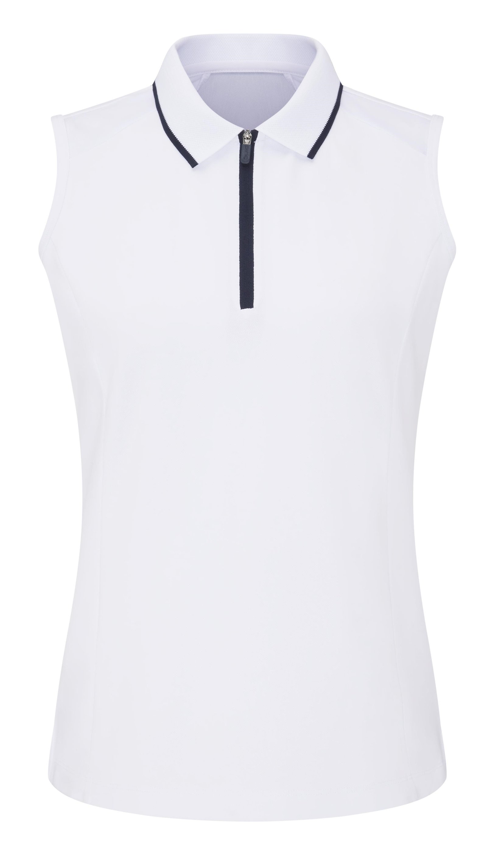 PING Eben Sleeveless dámske polo, biele