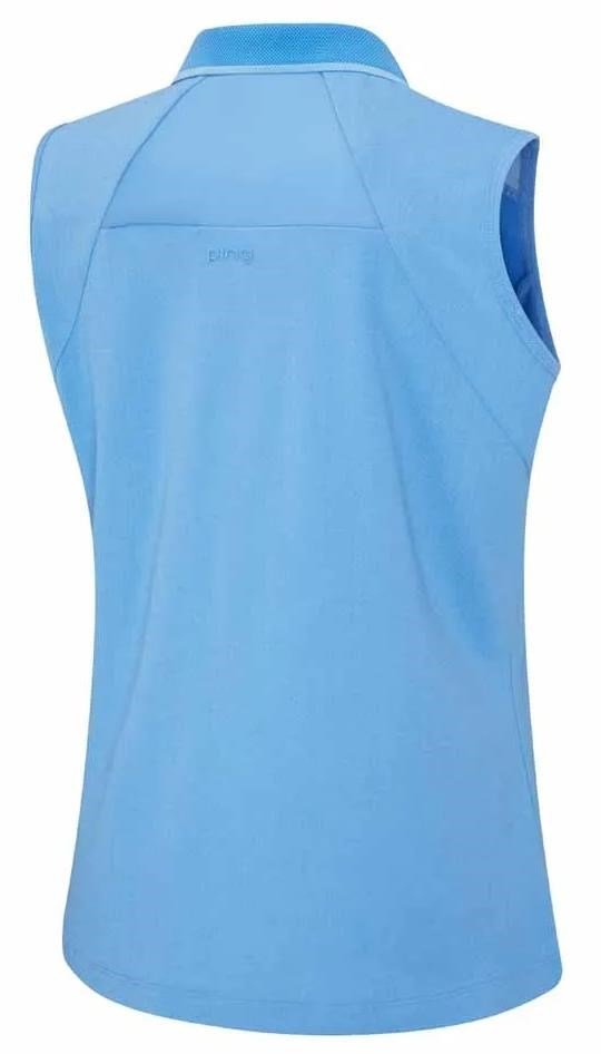 PING Eben Sleeveless dámske polo, infinity blue