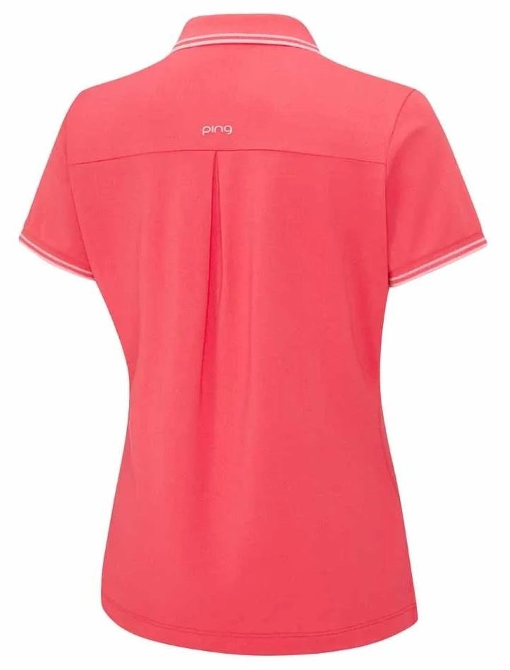 PING Viviana Tipped dámske polo, paradise pink