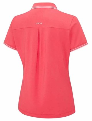 PING Viviana Tipped dámske polo, paradise pink