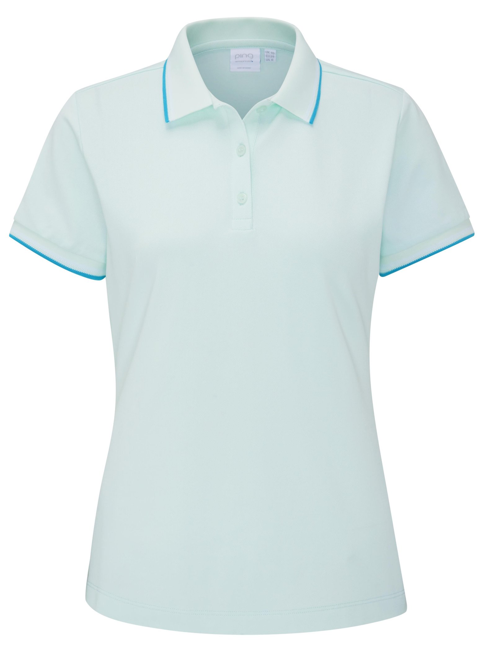 PING Viviana Tipped dámske polo, seaspray
