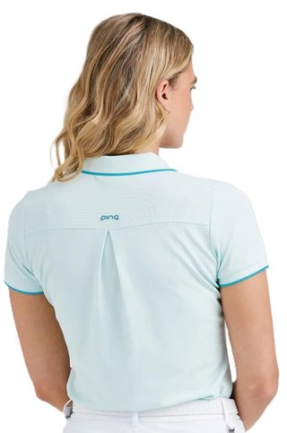 PING Viviana Tipped dámske polo, seaspray