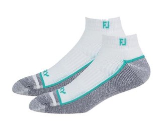 FootJoy ProDry Sport pánske ponožky, biela/sea glass/uhľová