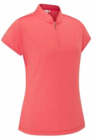 PING Evetta Jacquard dámske polo, paradise pink