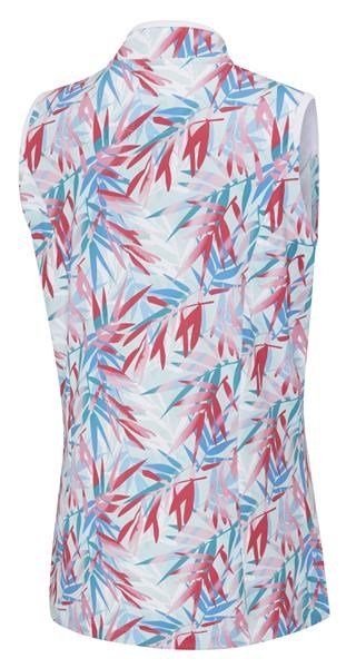 PING Penola Printed Sleeveless dámske polo, tropic retreat