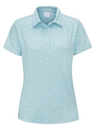 PING Aeria Printed dámske polo, splash