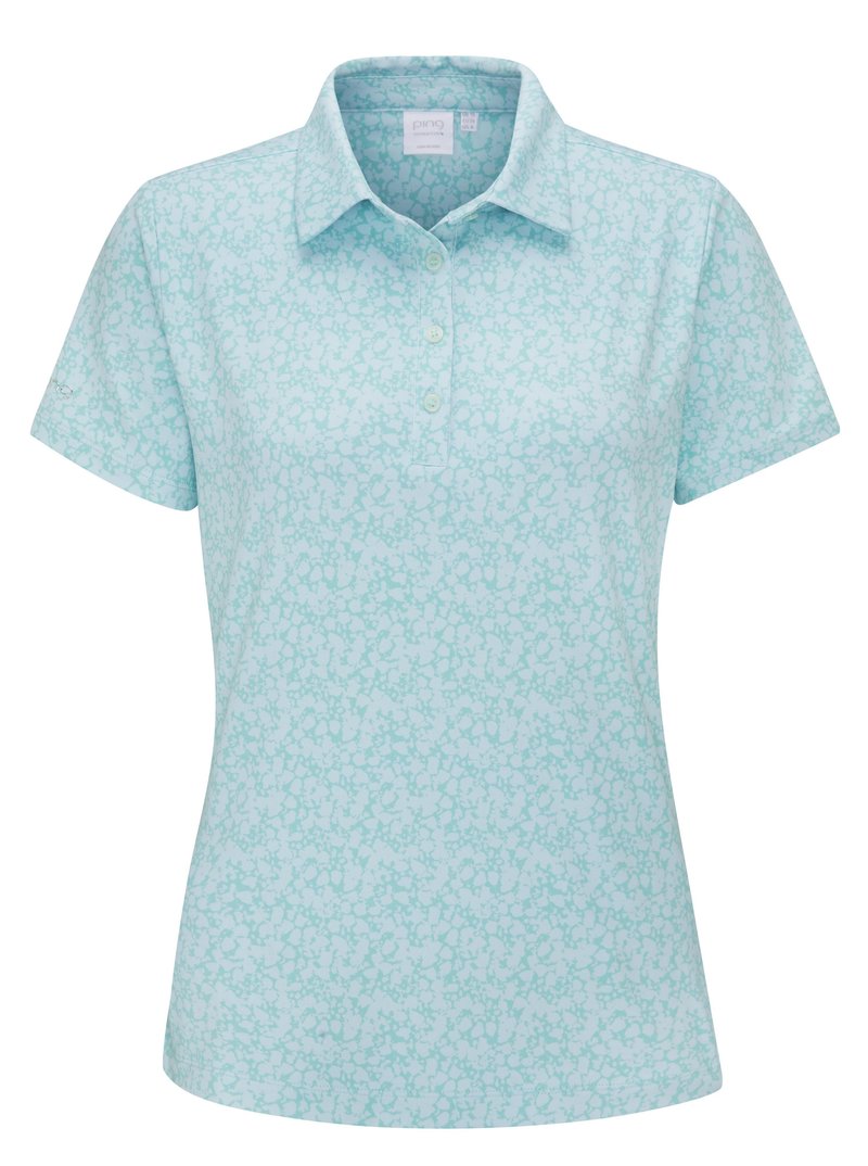 PING Aeria Printed dámske polo, splash
