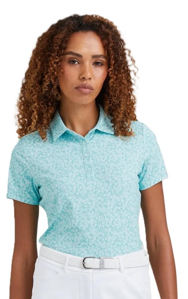 PING Aeria Printed dámske polo, splash