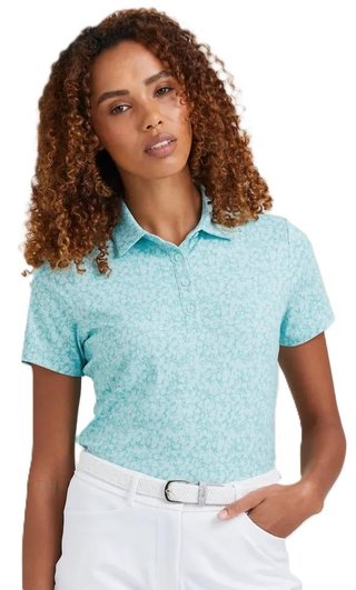 PING Aeria Printed dámske polo, splash