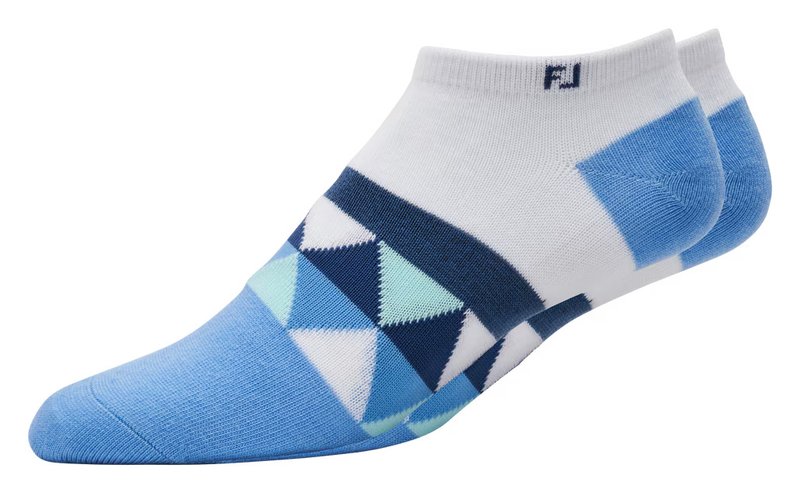 FootJoy ProDry Lightweight Low-Cut Fashion dámske ponožky, bielo/modré/navy
