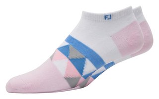 FootJoy ProDry Lightweight Low-Cut Fashion dámske ponožky, bílo/ružová