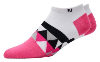 FootJoy ProDry Lightweight Low-Cut Fashion dámske ponožky, bílo/růžová