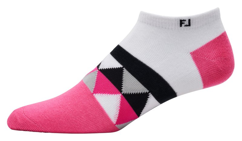 FootJoy ProDry Lightweight Low-Cut Fashion dámske ponožky, bílo/růžová