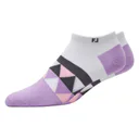 FootJoy ProDry Lightweight Low-Cut Fashion dámske ponožky, bílo/fialová