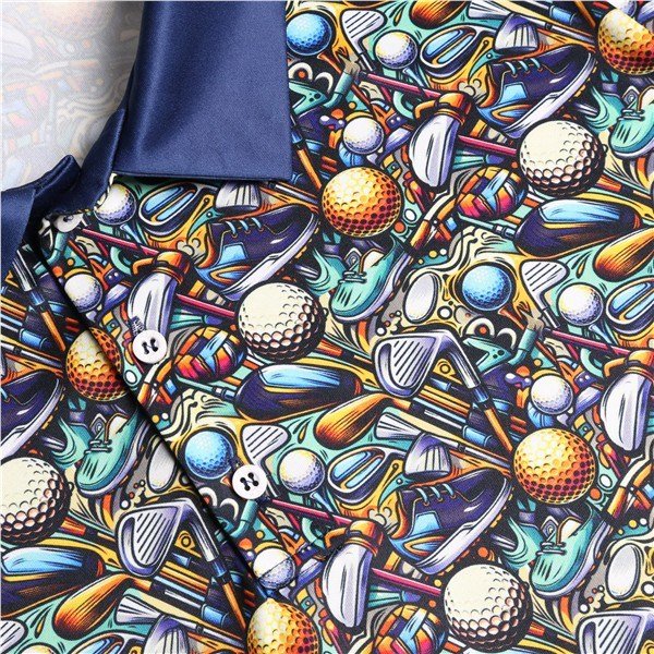 Fashion Sports Wear Bergen pánske polo, navy/green