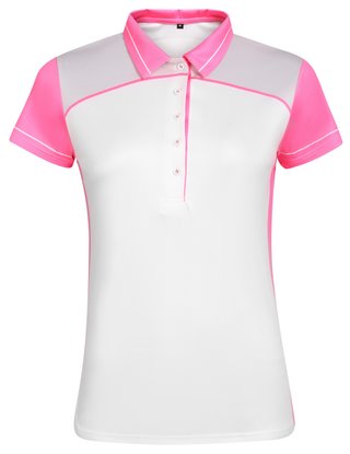 Fashion Sports Wear Accra Pink dámske polo, bielo/ružové