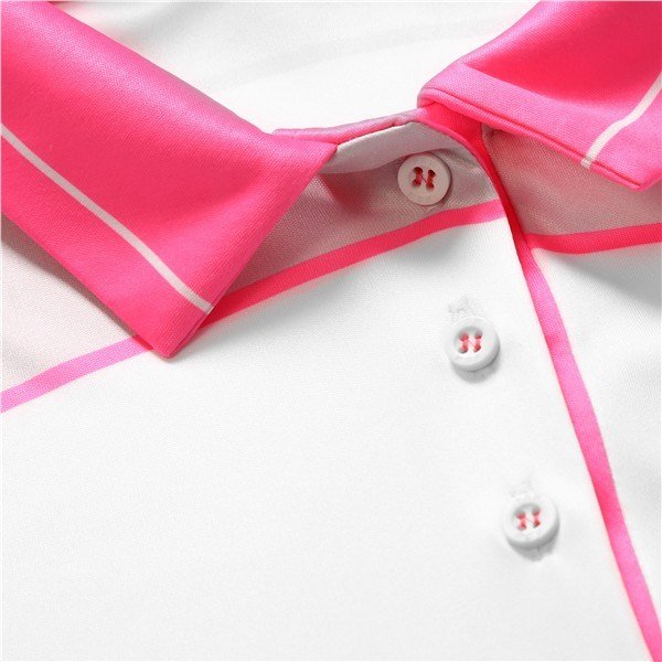 Fashion Sports Wear Accra Pink dámske polo, bielo/ružové