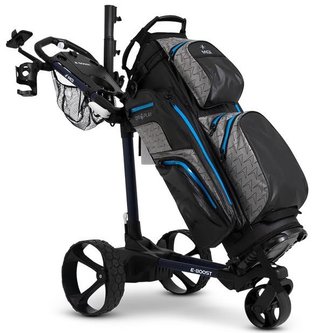 MGI E-Boost hybrid golf trolley 2026 elektrický vozík, modrá