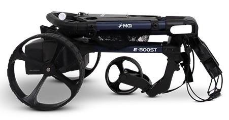 MGI E-Boost hybrid golf trolley 2026 elektrický vozík, modrá