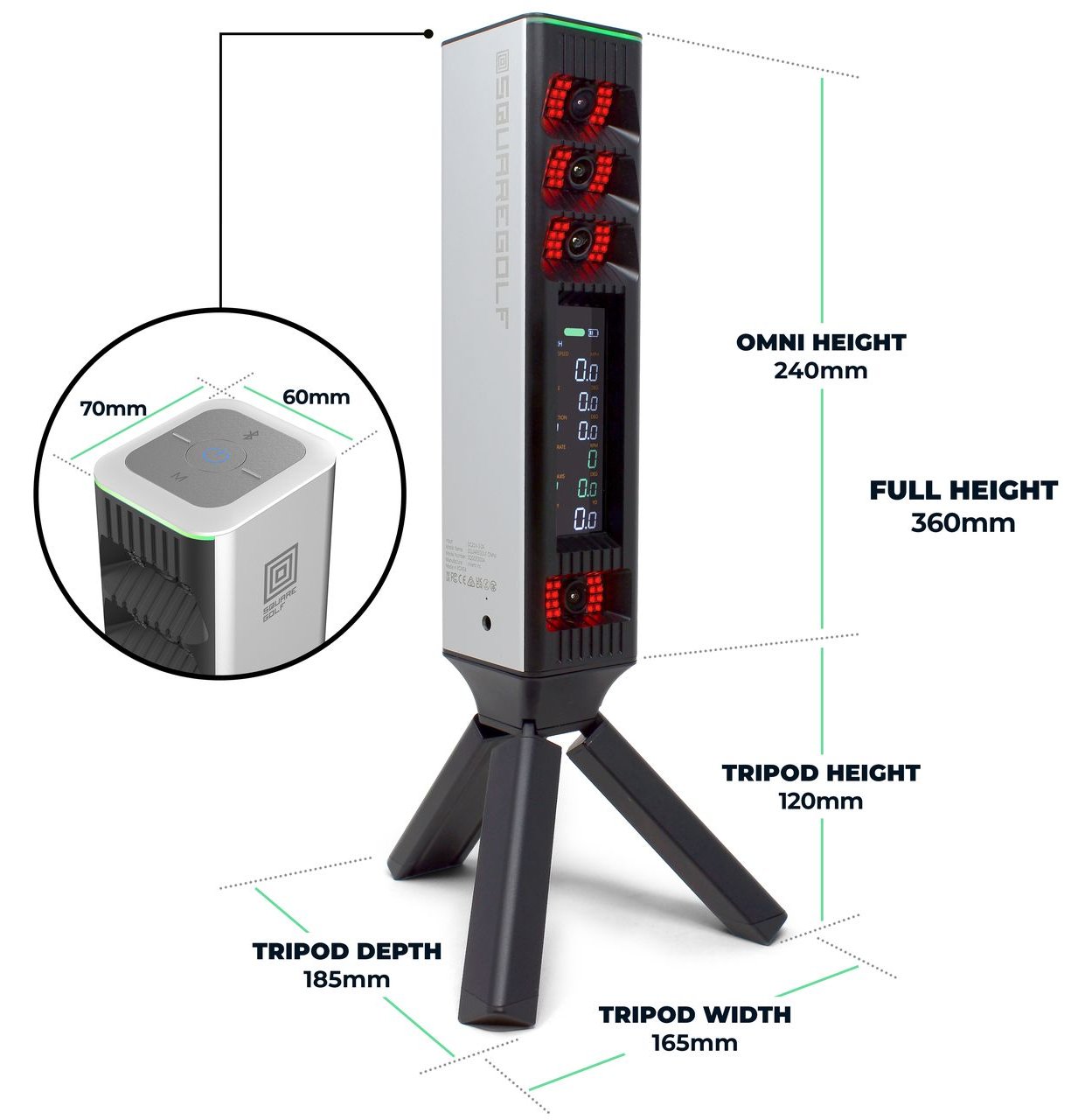 Square Golf OMNI EDITION launch monitor