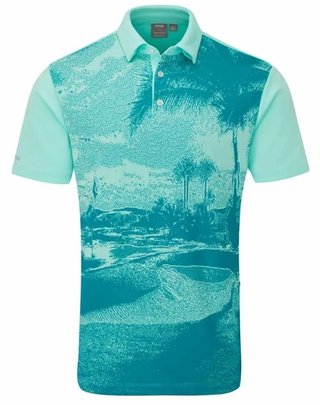 PING Tiago pánske polo, green bay multi