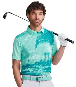 PING Tiago pánske polo, green bay multi