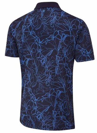 PING Orlando pánske polo, navy/bright cobalt