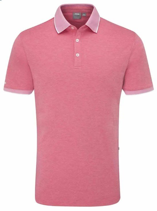 PING Gideon pánske polo, rhapsody pink marl