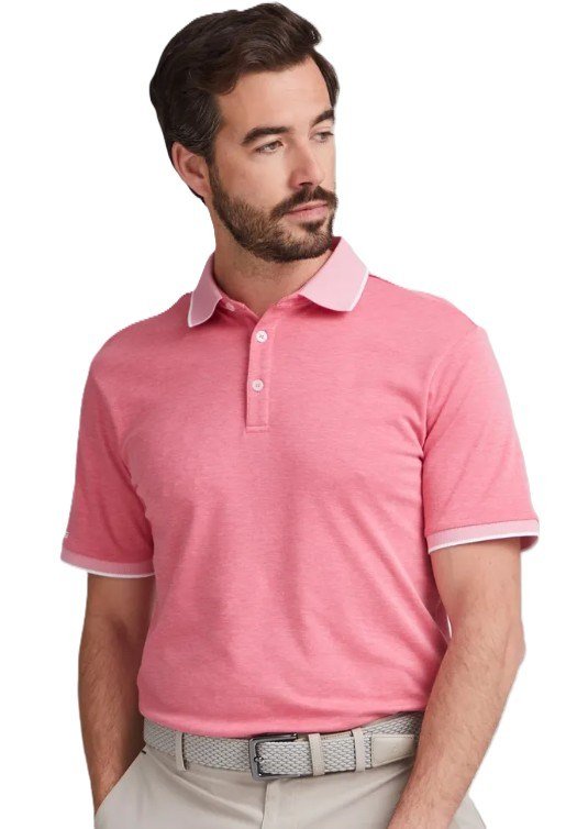 PING Gideon pánske polo, rhapsody pink marl