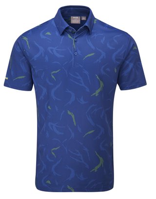 PING Ephron Printed pánske polo, inky multi