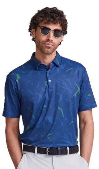 PING Ephron Printed pánske polo, inky multi