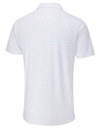 PING Ephron Printed pánske polo, biela/green bay multi