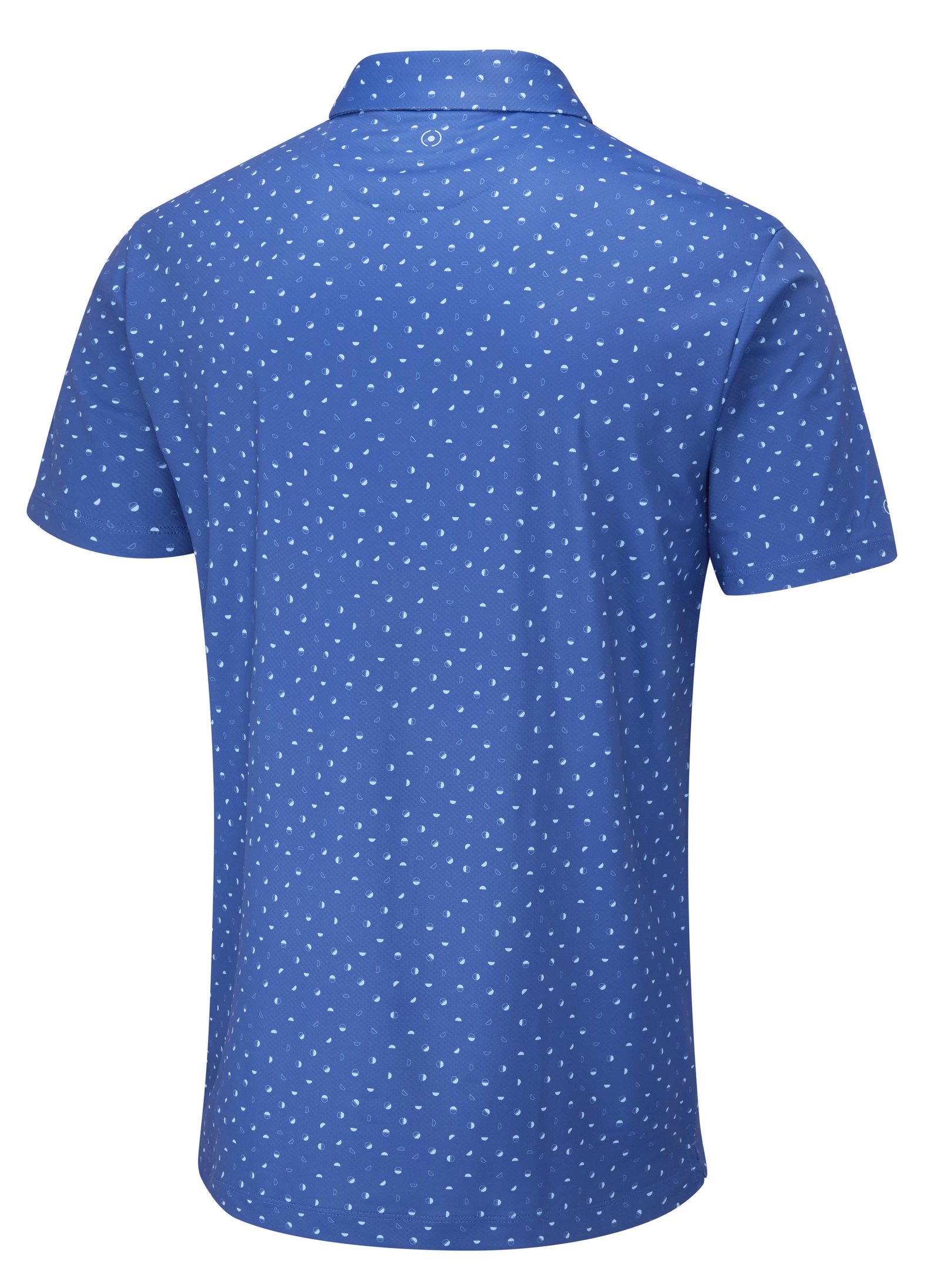 PING Ephron Printed pánske polo, bright cobalt multi