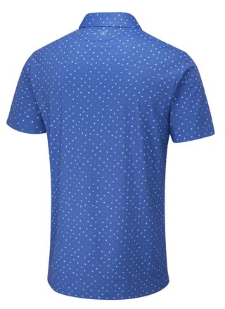 PING Ephron Printed pánske polo, bright cobalt multi