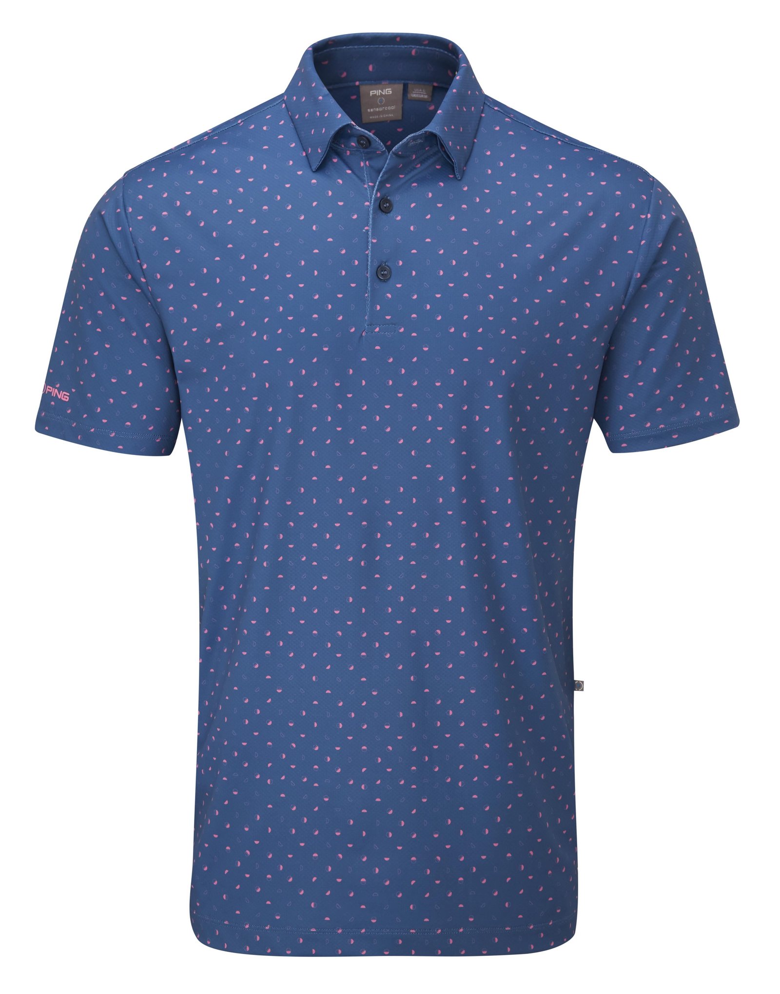 PING Ephron Printed pánske polo, stellar multi