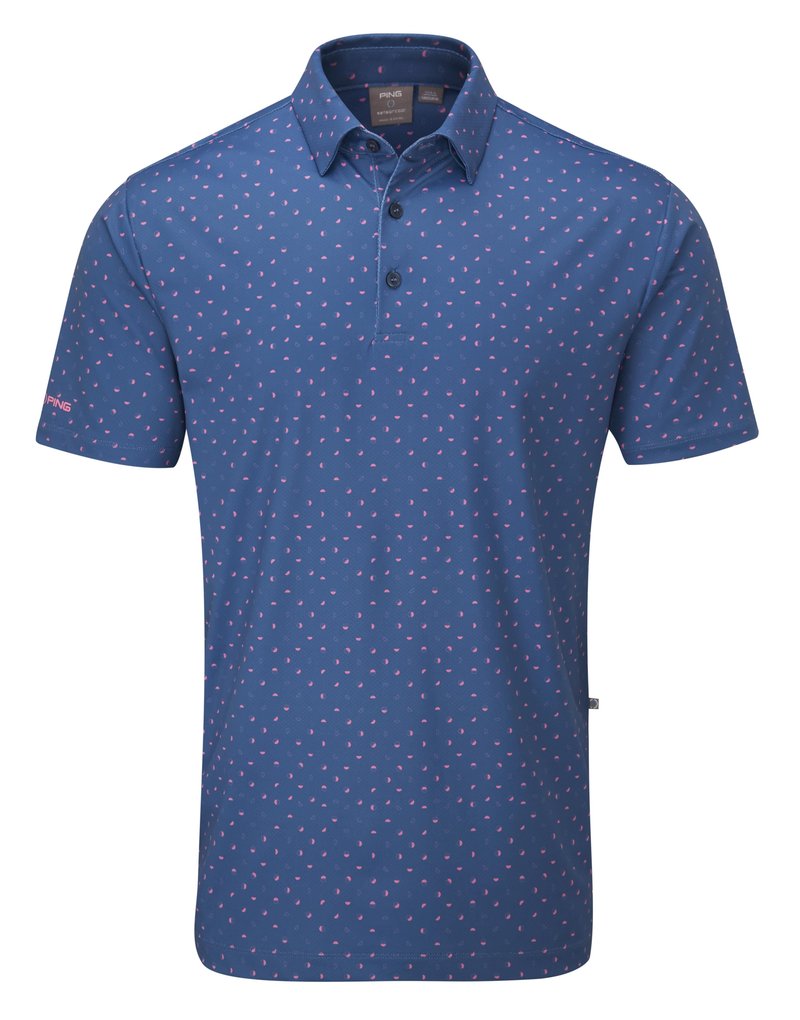 PING Ephron Printed pánske polo, stellar multi