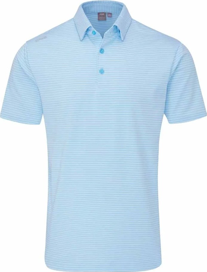 PING Langford pánske polo, baltic sea/white
