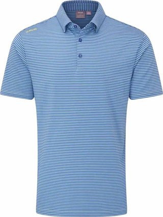 PING Langford pánske polo, bright cobalt/white