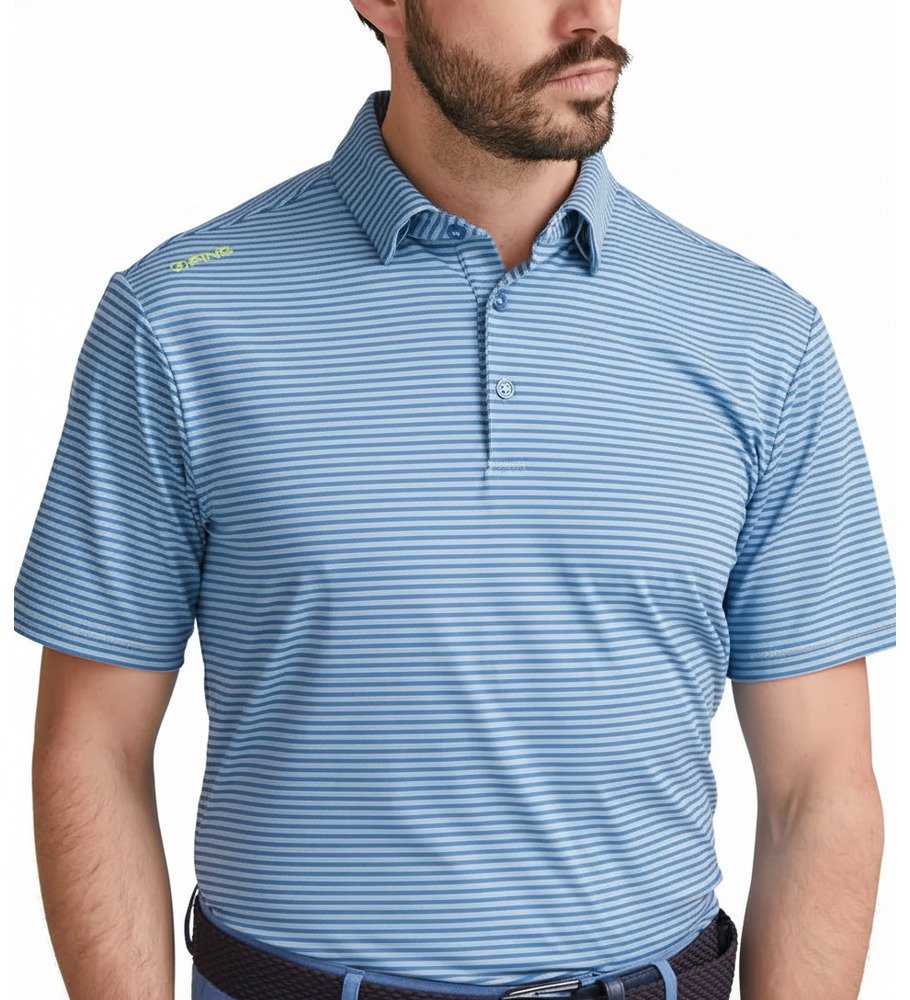 PING Langford pánske polo, bright cobalt/white