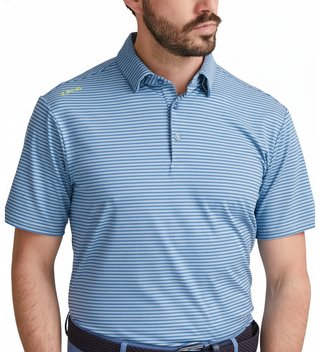 PING Langford pánske polo, bright cobalt/white