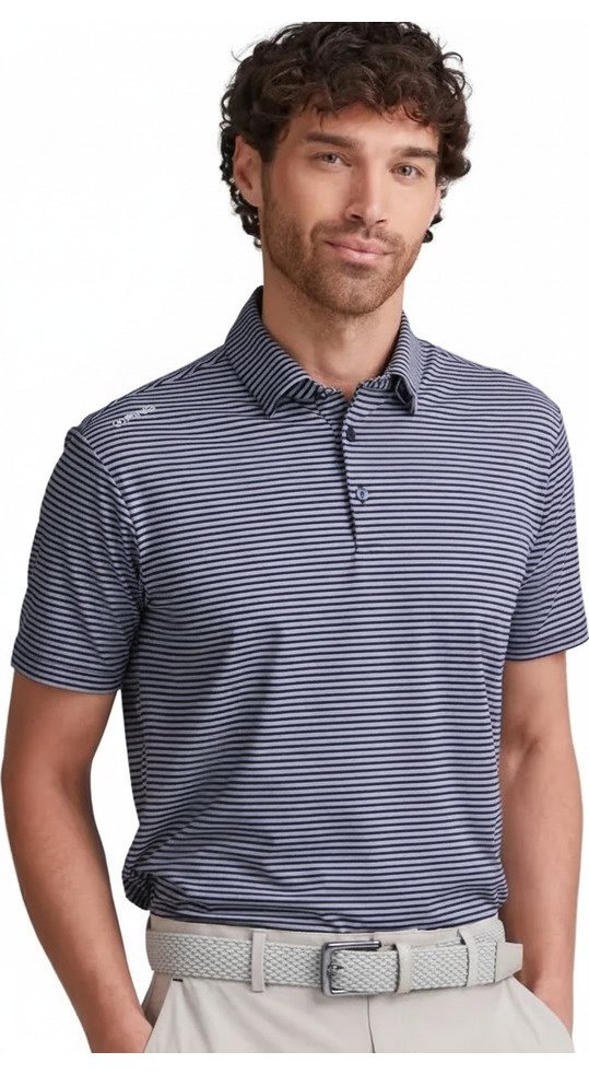 PING Langford pánske polo, navy/white