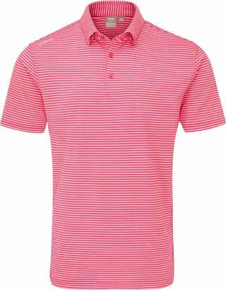 PING Langford pánske polo, rhapsody/pink white