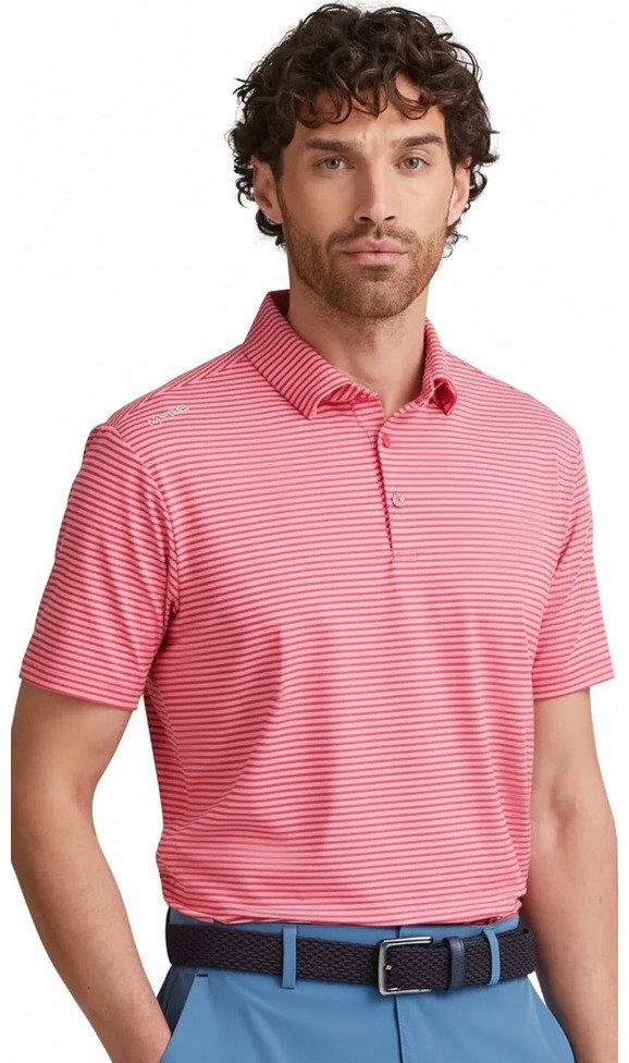 PING Langford pánske polo, rhapsody/pink white