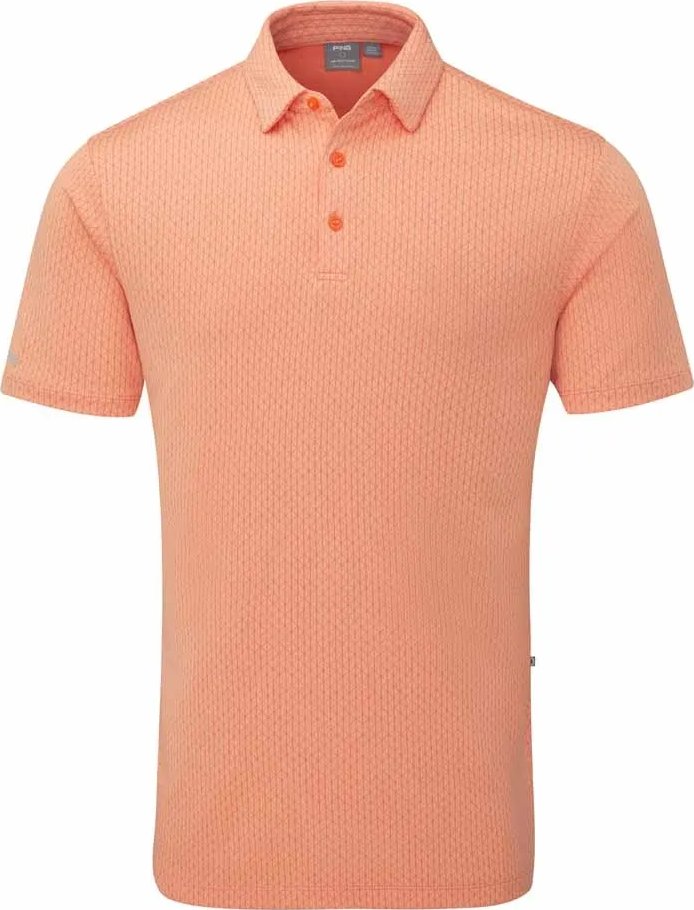 PING Hershel pánske polo, wild salmon multi