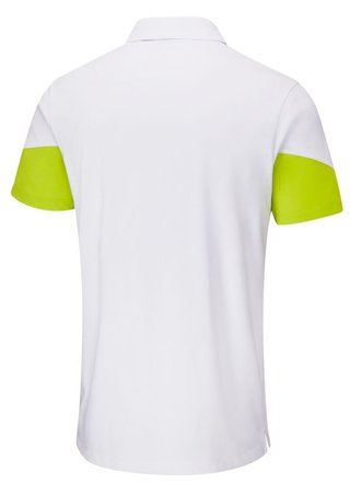 PING Ty pánske polo, biela/lime