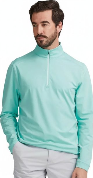 PING Latham Half Zip pánska mikina, green bay