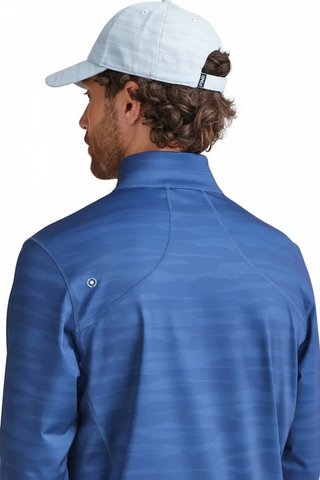 PING Latham Half Zip pánsky midlayer, inky multi