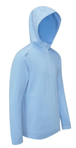 Ping Haldon Hooded Fleece pánska mikina, baltic sea